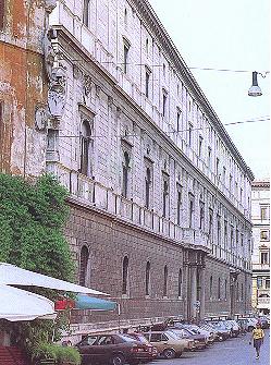 Facade on Piazza della Cancelleria